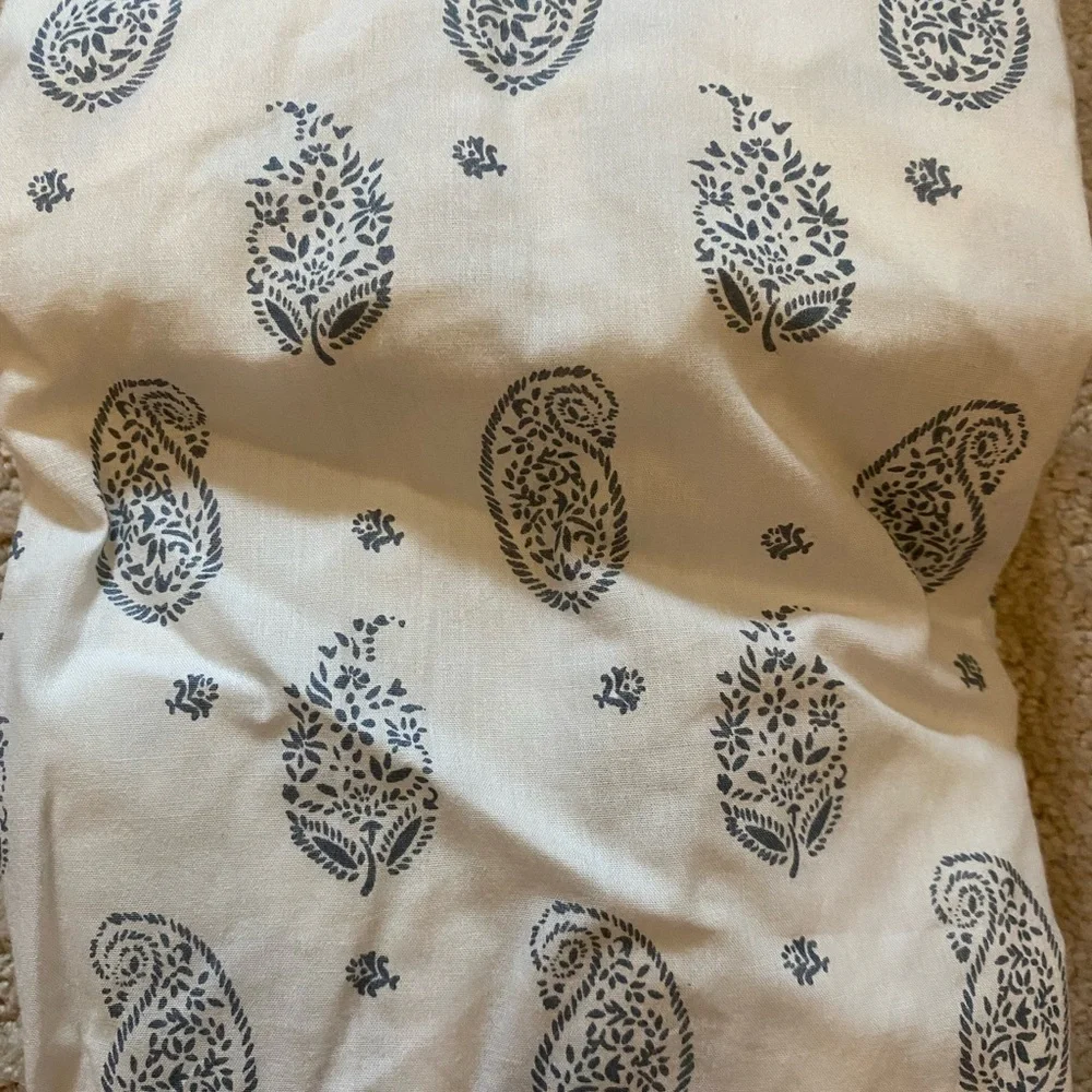 Restoration Hardware Crib Sheet block print percale